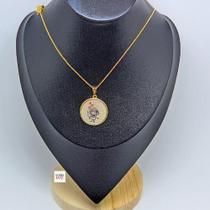 Colar gargantilha Feminina com Pingente Madrepérola Redondo Folheado Ouro Antialérgico Corrente Mães Filhas Filhos Colar gargantilha Feminina com Pingente Madrepérola Redondo Folheado Ouro Antialérgico Corrente Mães Filhas Filhos