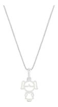 Colar Gargantilha Feminina Com Pingente Menina Filha Prata Colar Gargantilha Feminina Com Pingente Menina Filha Prata