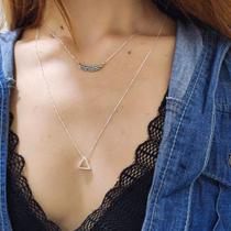 Colar Gargantilha Feminina Em Prata 925 Folha Veneziana Colar Gargantilha Feminina Em Prata 925 Folha Veneziana