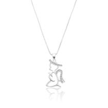 Colar Gargantilha Feminino Com Pingente de Anjo Prata 990