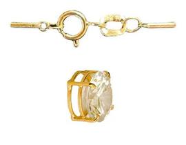 Colar Gargantilha Fio de Nylon Ponto de Luz Ouro 18K Colar Gargantilha Fio de Nylon Ponto de Luz Ouro 18K