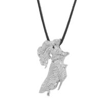 Colar Gargantilha Iansã 22mm Cordão Fino - Prateado Colar Gargantilha Iansã 22mm Cordão Fino - Prateado