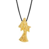 Colar Gargantilha Iemanjá 22mm Cordão Fino - Dourado Colar Gargantilha Iemanjá 22mm Cordão Fino - Dourado