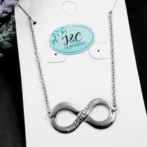 Colar Gargantilha Infinito em Aço Inoxidável 316L Hipoalergênico Colar Gargantilha Infinito em Aço Inoxidável 316L Hipoalergênico