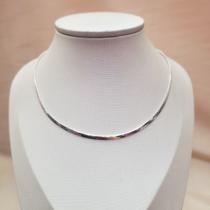 Colar gargantilha Laminada Folheado a Prata