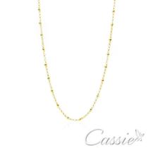 Colar Gargantilha Micro Bolinhas Banhado a Ouro