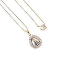 Colar Gargantilha Nossa Senhora Aparecida 1,7cm - Gota