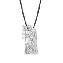 Colar Gargantilha Oxalá 22mm Cordão Fino - Prateado Colar Gargantilha Oxalá 22mm Cordão Fino - Prateado
