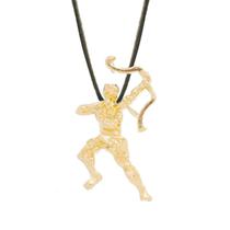 Colar Gargantilha Oxóssi 22mm Cordão Fino - Dourado Colar Gargantilha Oxóssi 22mm Cordão Fino - Dourado