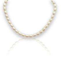 Colar Gargantilha Pérola Natural Prata Legítima 925