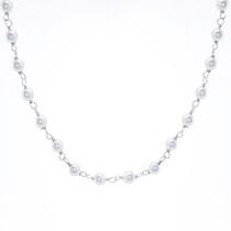 Colar Gargantilha Pérolas Prata 925