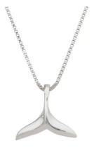 Colar Gargantilha Rabo De Baleia Sereia Prata 925 Legítima