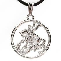 Colar Gargantilha São Jorge 30mm - Prateado Colar Gargantilha São Jorge 30mm - Prateado