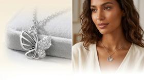 Colar Gargantilha Sweet Pingente Strass Escolha Modelo formato:borboleta