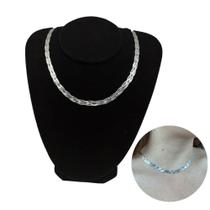 Colar Gargantilha Trançada 4 Fios 45cm em Prata 925 Colar Gargantilha Trançada 4 Fios 45cm em Prata 925
