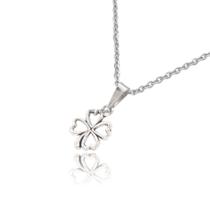 colar gargantilha trevo 4 folhas corrente feminino menina corrente de aço Inox trevo de sorte