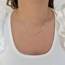 Colar Gargantilha Triângulos Banhado em Ouro 18k