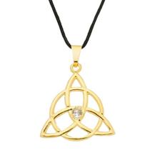 Colar Gargantilha Triskle com Strass 22mm - Dourado Colar Gargantilha Triskle com Strass 22mm - Dourado