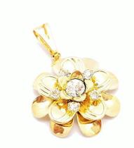 Colar Girassol Banho De Ouro 18k 3157 4779