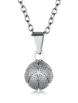 Colar GOLDCHIC JEWELRY 3D Basketball em aço inoxidável