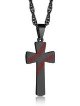 Colar GOLDCHIC JEWELRY Baseball Cross para homens com corrente de 22 cm