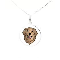 Colar Golden Retriever Coleção Estimação em Prata 925 Marrom Colar Golden Retriever Coleção Estimação em Prata 925 Marrom