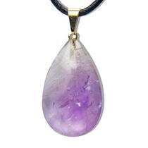 Colar Gota Ametista Pedra Natural Montagem Pino Dourada Colar Gota Ametista Pedra Natural Montagem Pino Dourada
