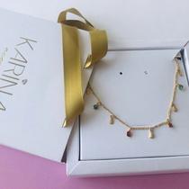 Colar Gotas Com Pedras Collor