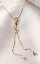 Colar Gravata C/Zircônia