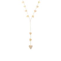 Colar gravatinha corações piuka vintage folheado a ouro 18k Colar gravatinha corações piuka vintage folheado a ouro 18k