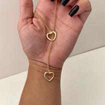 Colar Gravatinha em Coração Semijoia Feminina Delicada e Romântica Simonatto Colar Gravatinha em Coração Semijoia Feminina Delicada e Romântica Simonatto
