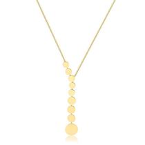 Colar gravatinha esferas lisas