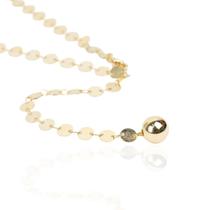 Colar gravatinha placa lisa grande banhado a ouro 18k Colar gravatinha placa lisa grande banhado a ouro 18k