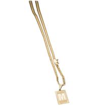 colar Grumet 3mm Para inicial de letra M colar Grumet 3mm Para inicial de letra M