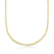 Colar Grumet Delicado de Ouro 18k 2mm 40cm Banhado a Ouro 18k