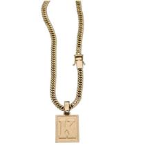 Colar Grumet Duplo Lateral Para Iniciais Com A Letra K Colar Grumet Duplo Lateral Para Iniciais Com A Letra K