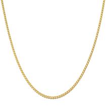 Colar Grumet Em Ouro 18k 45cm Corrente Cordão Gargantilha Feminina