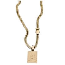 Colar Grumet Pingente Letra Para Nomes Com Inicial A Colar Grumet Pingente Letra Para Nomes Com Inicial A