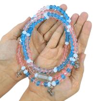 Colar Guia Cristais Erês Orixá Ibeji Proteção Espiritual