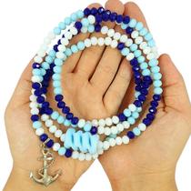 Colar Guia Cristais Marinheiros Proteção Espiritual Colar Guia Cristais Marinheiros Proteção Espiritual