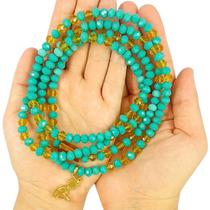 Colar Guia Cristais Orixá Logunedé Proteção Espiritual