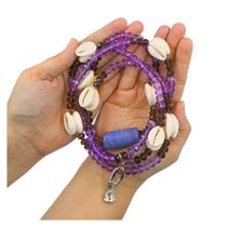 Colar Guia Cristais Orixá Nanã Proteção Espiritual