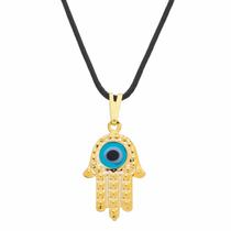 Colar Hamsa com Olho Grego 18mm - Sunshine Cristais