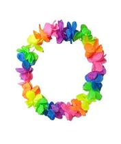 Colar Havaiano Neon Colorido 40Cm