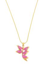 Colar Helicônia Feldspato Rosa Pink Colar Helicônia Feldspato Rosa Pink
