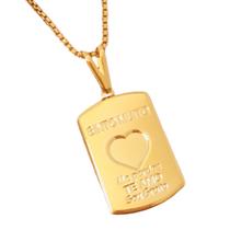 Colar Ho'oponopono Sinto Muito Me Perdoe Eu Te Amo Sou Grato Folheado A Ouro 18k