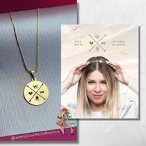Colar Homenagem Marília Mendonça Todos Os Cantos Banhados em Ouro 18k Semijoia Colar Homenagem Marília Mendonça Todos Os Cantos Banhados em Ouro 18k Semijoia