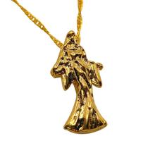 Colar Iemanjá Dourado em Aço - 3cm x 1cm Colar Iemanjá Dourado em Aço - 3cm x 1cm