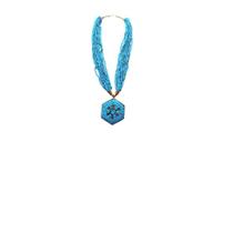Colar Indiano Mandala Azul Colar Indiano Mandala Azul