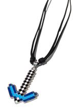 Colar Infantil Ajustável Minecraft Picareta Mineração Ajuste 80cm Colar Infantil Ajustável Minecraft Picareta Mineração Ajuste 80cm